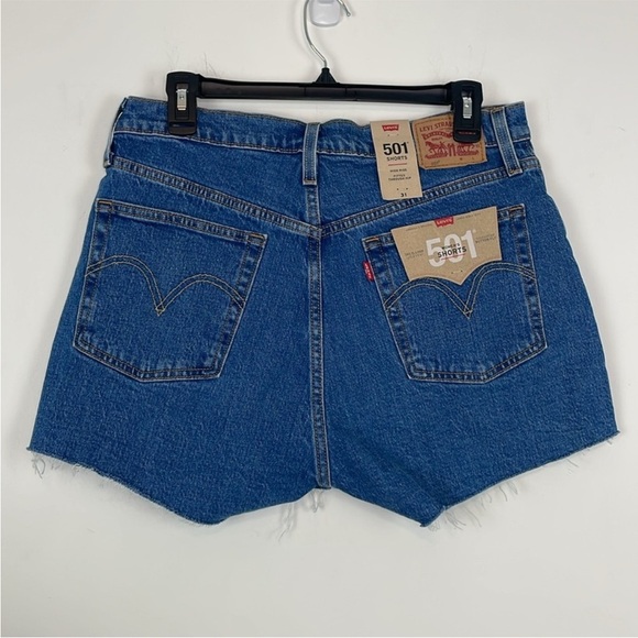 Levi's Women's 501 High Rise Buttonfly Cut Off Jean Shorts. Size 31. NWT - Picture 9 of 14
